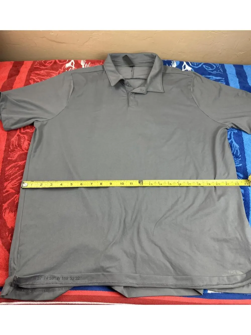 The North Face Men’s Grey Polo Shirt Sz Xl